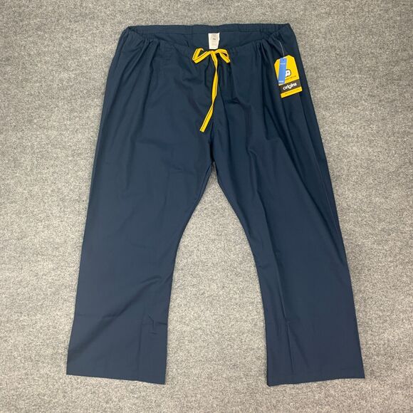 WonderWink Origin Papa Drawstring Scrub Pants Women Mens 3XP Petite Pockets - Picture 2 of 14